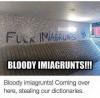 fuck imiagrunts, bloody imiagrunts, coming over here, stealing our dictionaries