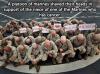 a platoon of marines shaved their heads in support of the niece of one of the marines who has cancer