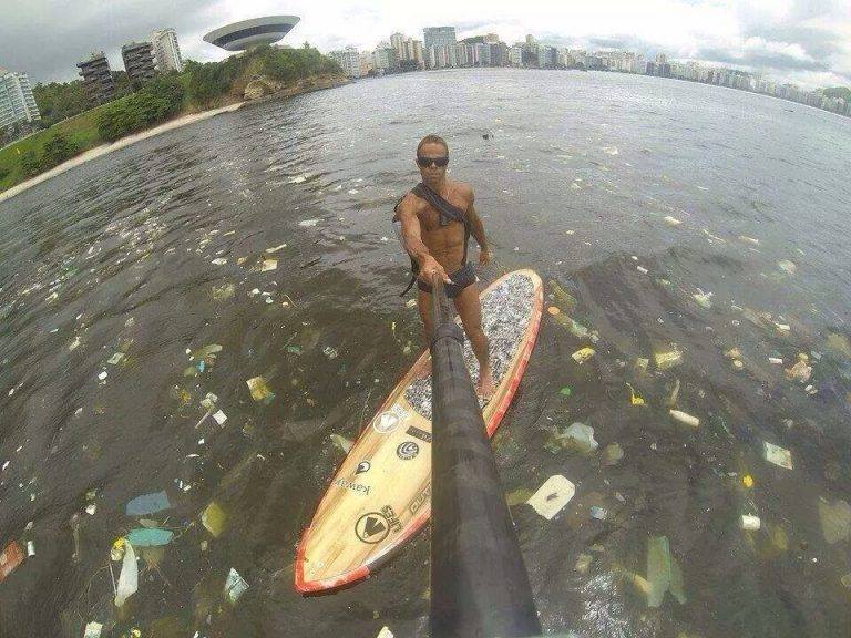 this is what the ocean in rio looks like, but nah lets spend a few more billion at the olympics