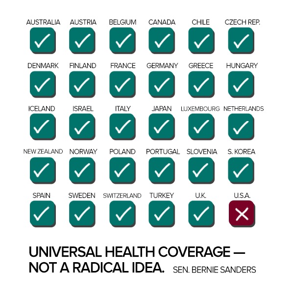 universal health coverage, not a radical idea