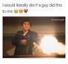 i would literally die if a guy did this to me, scarface with a machine gun