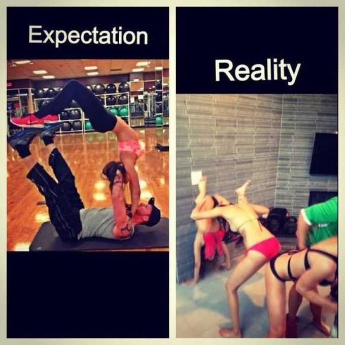 expectation versus reality at the gym