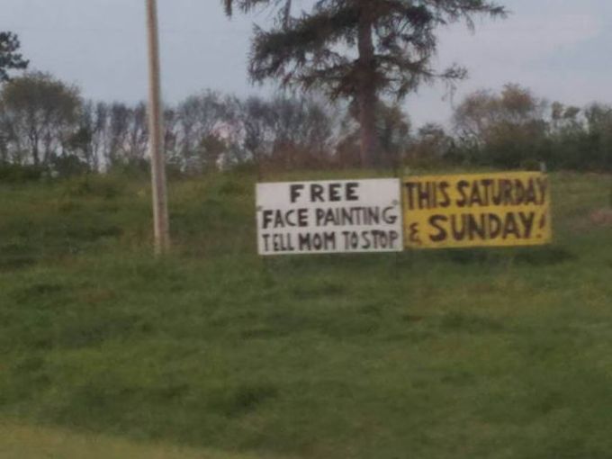 free face painting, tell mom to stop this saturday and sunday
