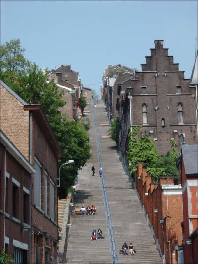 steep town staircase