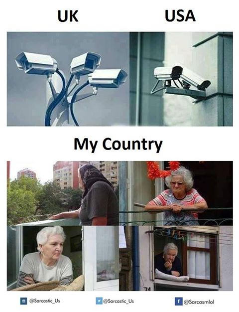 surveillance in various countries