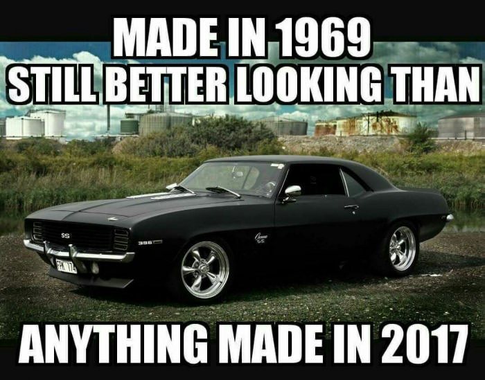 made in 1969, still better looking than anything made in 2017