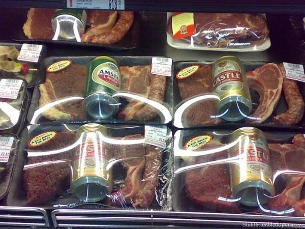 seen in south africa, beer and steak wrap