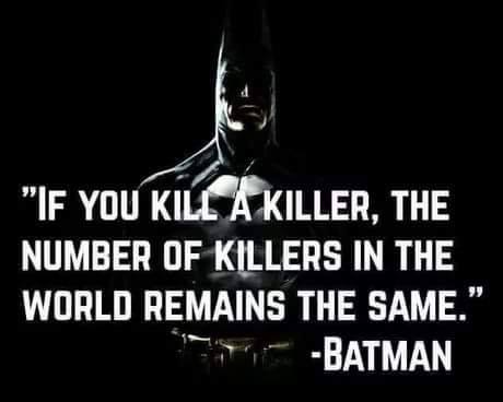 if you kill a killer, the number of killers in the world remains the same