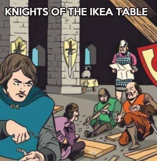 knights of the ikea table