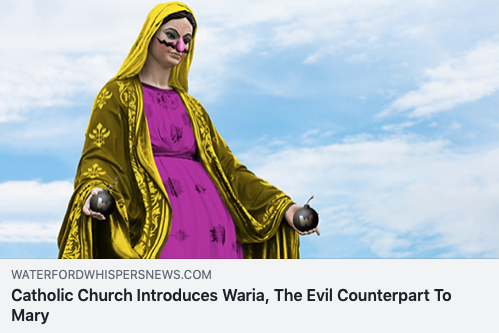 catholic church introduces aria, the evil counterpart to mary