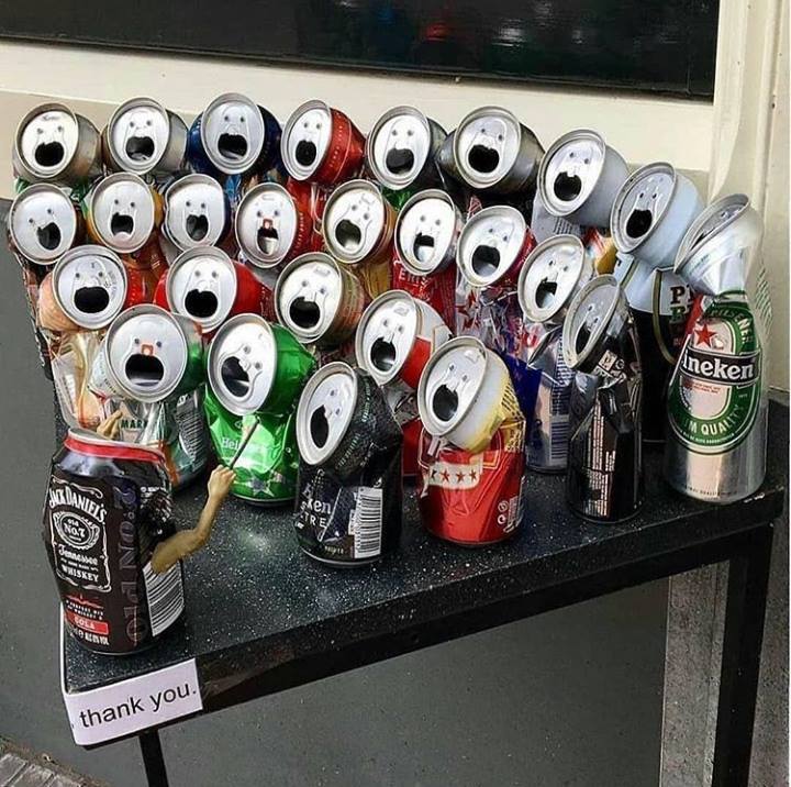 cans in the choir, wtf