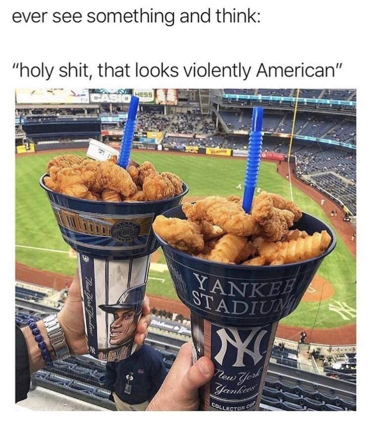 ever see something and think, oh shit that looks violently american