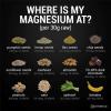 where is my magnesium at, pumpkin seeds, hemp seeds, flax seeds, chia seeds, sunflower seed, cashews, almonds, dark chocolate, peanuts, oats, spinach, banana, magnesium content, nutrition, food