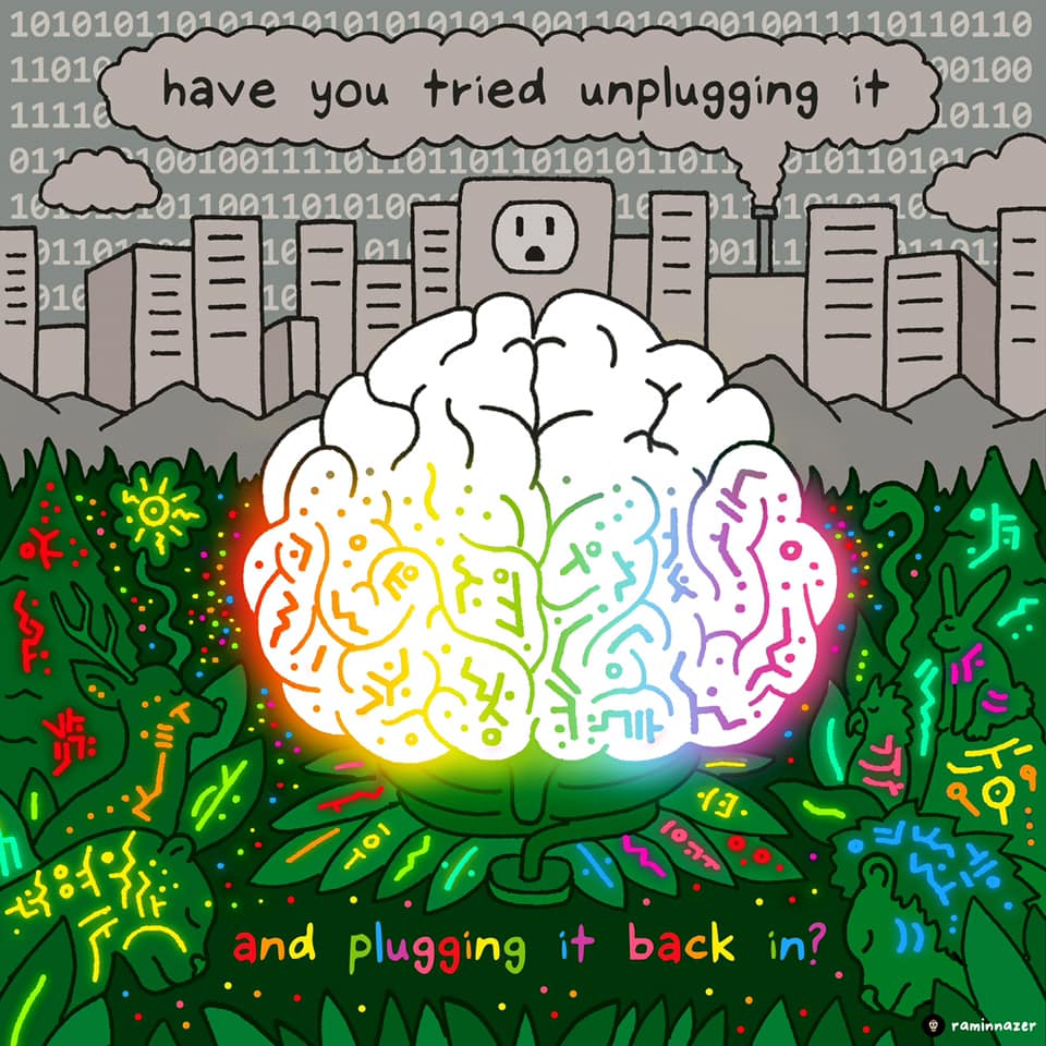 have you tried unplugging it and plugging it back in?