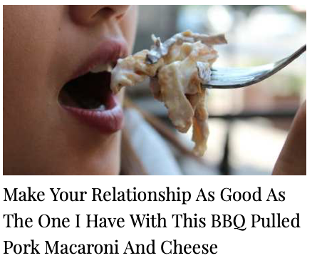 make your relationship as good as the one i have with this bbq pulled pork macaroni and cheese