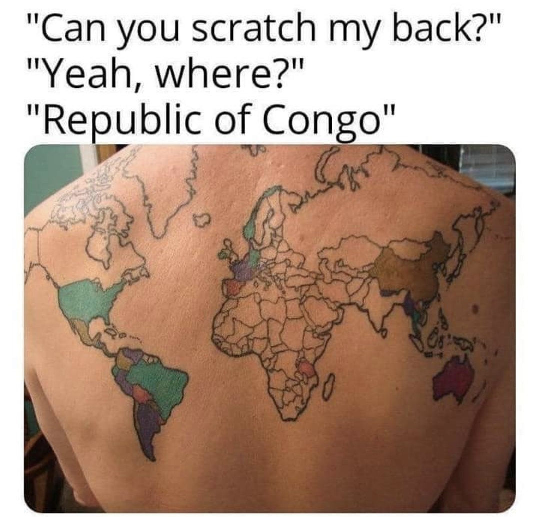 can you scratch my back?, yes, where?, republic of congo