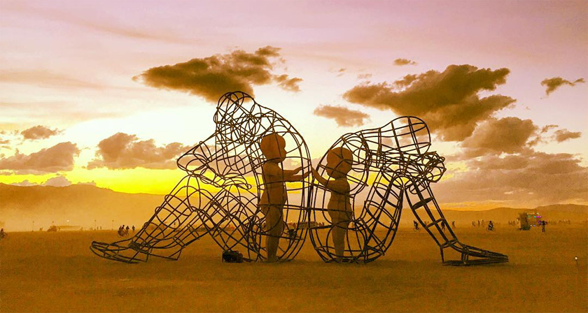 healing the inner child is possible and necessary to our soul’s evolution, sculpture at burning man