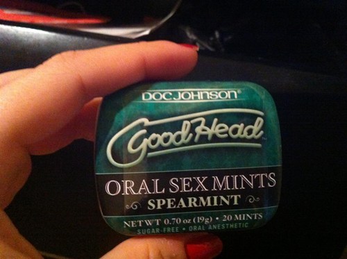 good head oral sex mints, doc johnson oral anesthetic
