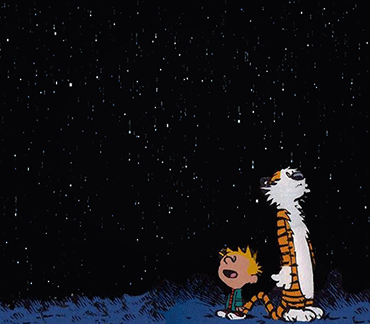 calvin and hobbes under the snow, christmas