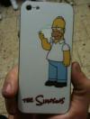 homer simpson eating the apple logo iPhone case