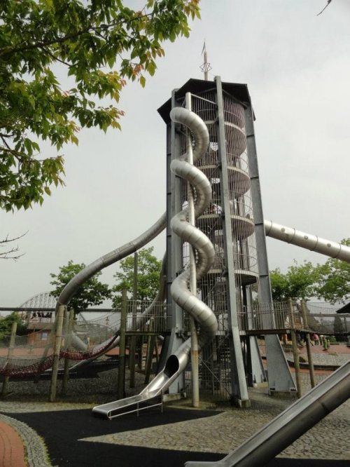 epic park slide, win, awesome playground