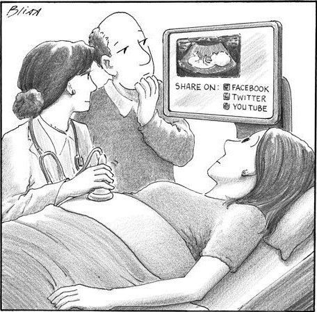 baby, pregnant, social media, facebook, twitter, share, ultrasound