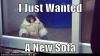 I just wanted a new sofa, monkey in coat at ikea, meme