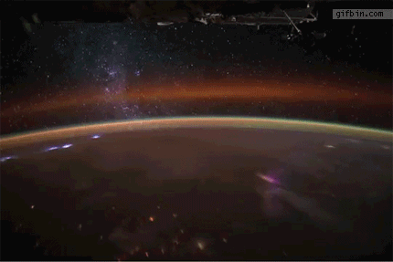 lightning on earth as seen from the international space station, cool, science