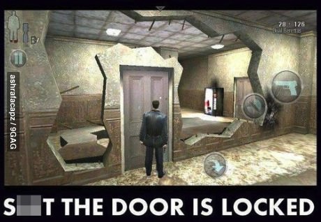 video game, logic, fail, door, lock