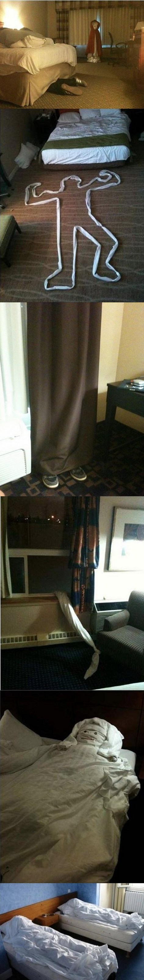 hotel room prank