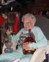  grand mother holding huge Appleton rum bottle and bong, wtf, grandma,