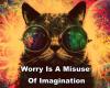worry, misuse, imagination, cat, psychedelic