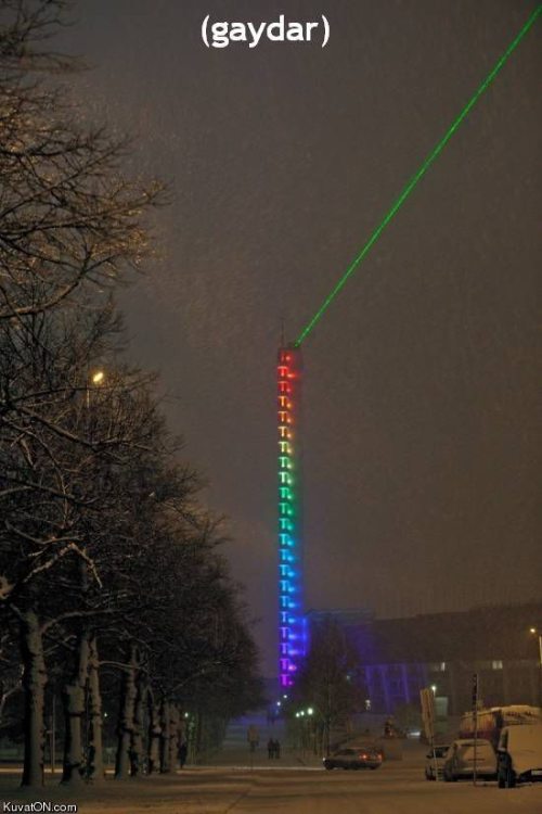 gay, gaydar, radar, rainbow, laser