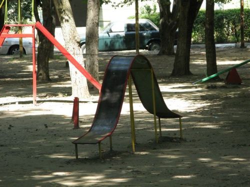 double slide, park, fail