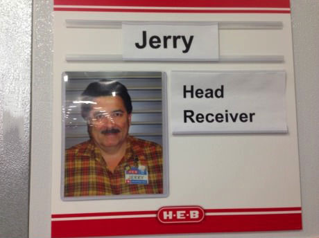 jerry the head receiver, awkward name tag, fail, lol, win