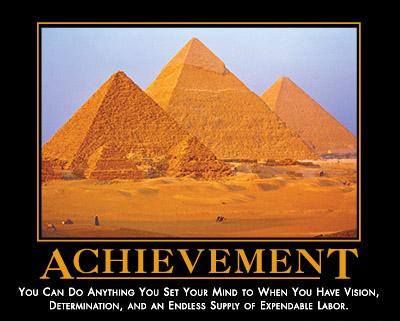 motivation, achievement, pyramids, egypt, labor, slaves