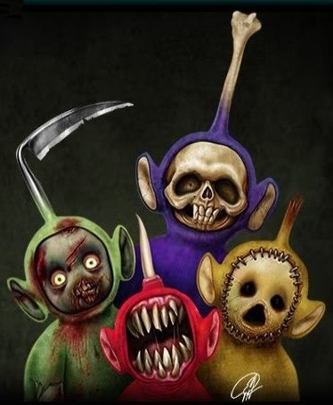 teletubby, scary, wtf, horror