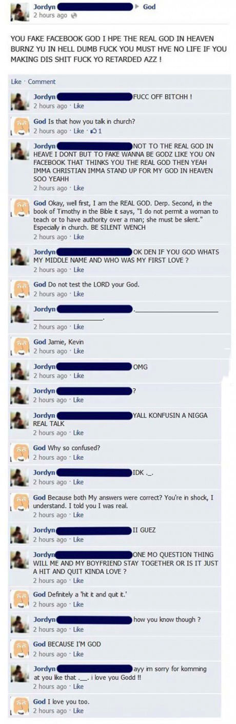 facebook, god, stupid