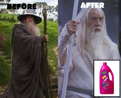 before, after, detergent, soap, gandalf, white, brown