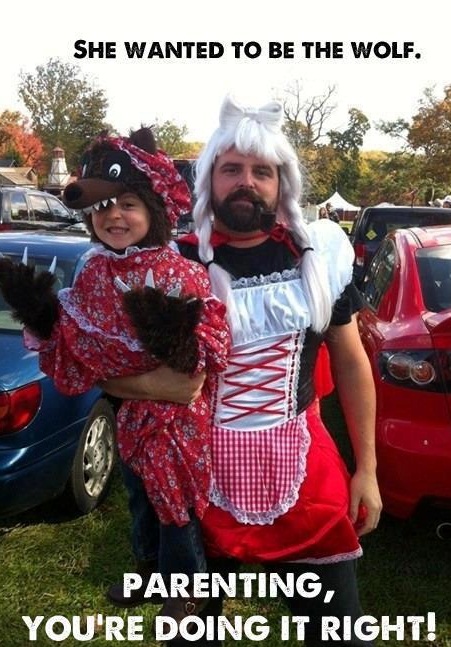 little red riding hood, wolf, parenting