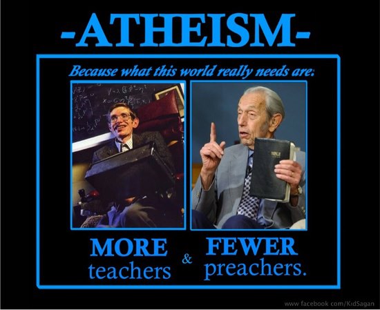 atheism, teacher, preacher, science, motivation