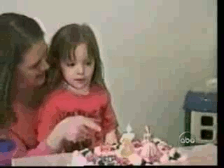 gif, kid, face, birthday cake candle blow