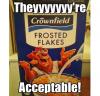 frosted flakes, acceptable, knock off