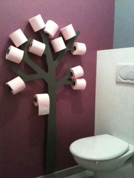 toilet paper tree, never run out