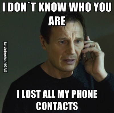 meme, liam neeson, phone contacts, lost