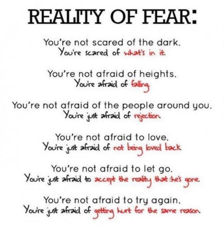 fear, reality, wisdom