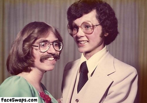 face swap, 70s
