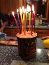 cake, lazy, ice cream, candles, birthday