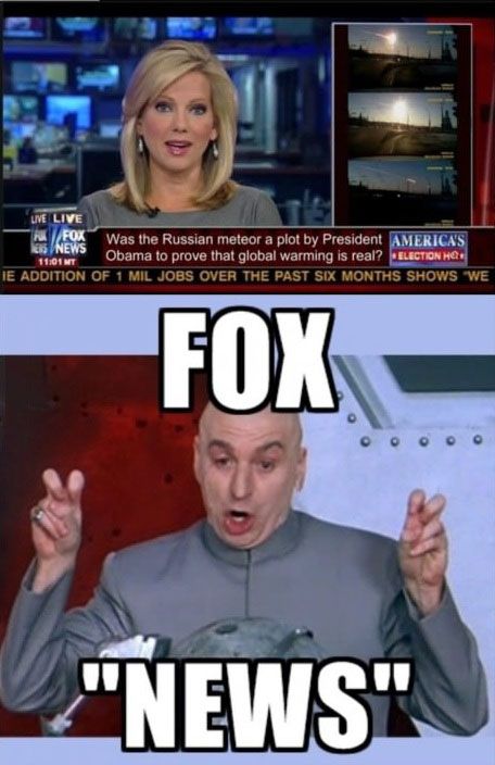 fox news, obama, meteorite, global warming, wtf, fail, dr evil