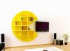 pacman, shelf, tv, interior design